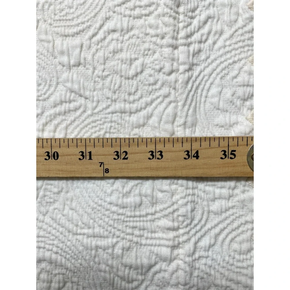Peacock Alley Matelasse King Sham White Ivory